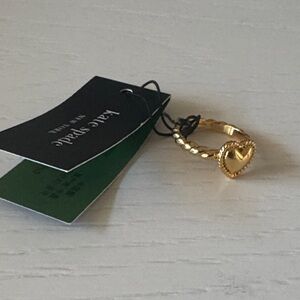 Kate Spade Gold Heart Ring size 6 NEW